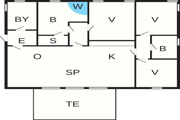 Foto van Schilderachtig Golfverblijf-By Traum - Vakantiehuis in Bogense - FloorPlan