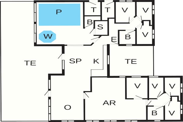 Foto van 18 persoons vakantie huis in Ringkøbing - Vakantiehuis in Ringkøbing - FloorPlan
