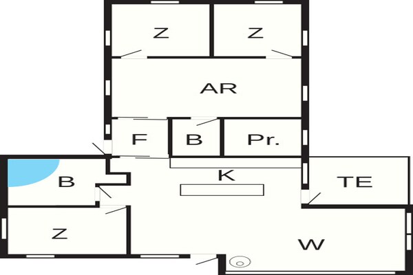 Foto van 10 persoons vakantie huis in Odder - Vakantiehuis in Odder - FloorPlan