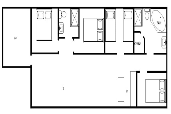 Foto van Kustparadijs in Lonstrup-By Traum - Vakantiehuis in Hjørring - FloorPlan