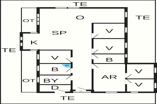 Foto van 10 persoons vakantie huis in Løkken - Vakantiehuis in Løkken - FloorPlan
