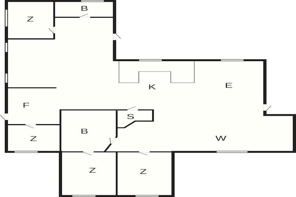Foto van 10 persoons vakantie huis in Væggerløse-By Traum - FloorPlan