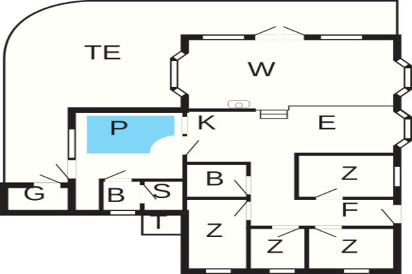 Foto van Een gezinsvriendelijke oase met zwembad. - Vakantiehuis in Henne - FloorPlan