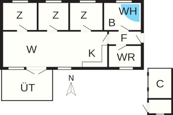 Foto van 8 persoons vakantie huis in Rødby-By Traum - Vakantiehuis in Rødby - FloorPlan