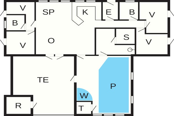 Foto van 10 persoons vakantie huis in Ulfborg-By Traum - Vakantiehuis in Ulfborg - FloorPlan
