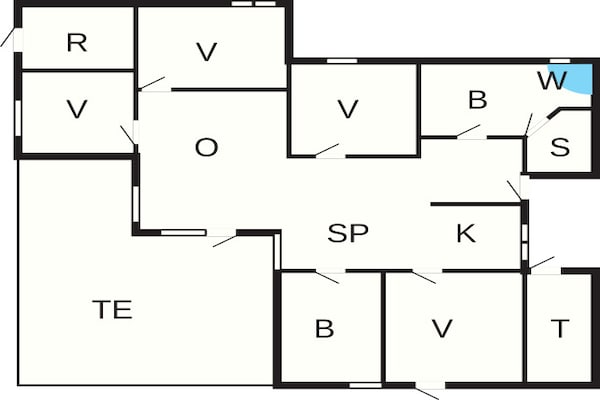 Foto van 8 persoons vakantie huis in Hadsund-By Traum - Vakantiehuis in Hadsund - FloorPlan