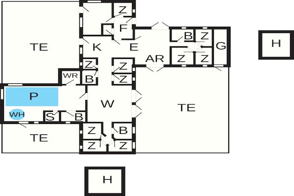 Foto van 26 persoons vakantie huis in Jerup - Vakantiehuis in Jerup - FloorPlan
