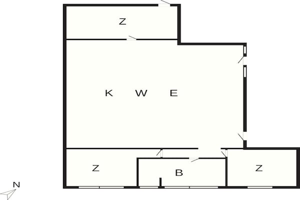 Foto van 4 sterren vakantie huis in Hals - Vakantiehuis in Hals - FloorPlan