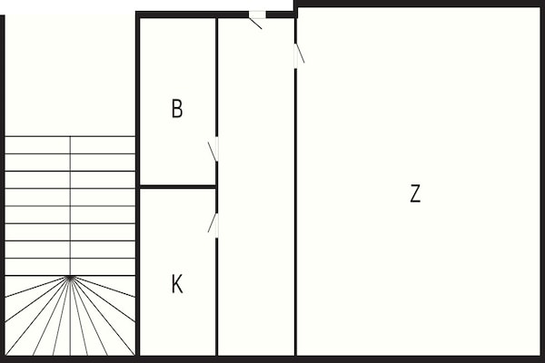 Foto van 2 Personen vakantie huis in Hornbæk - Vakantiehuis in Hornbæk - FloorPlan
