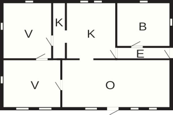 Foto van 4 persoons vakantie huis in Bredebro-By Traum - Vakantiehuis in Bredebro - FloorPlan