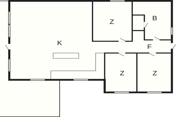 Foto van 4 sterren vakantie huis in Løkken - Vakantiehuis in Løkken - FloorPlan