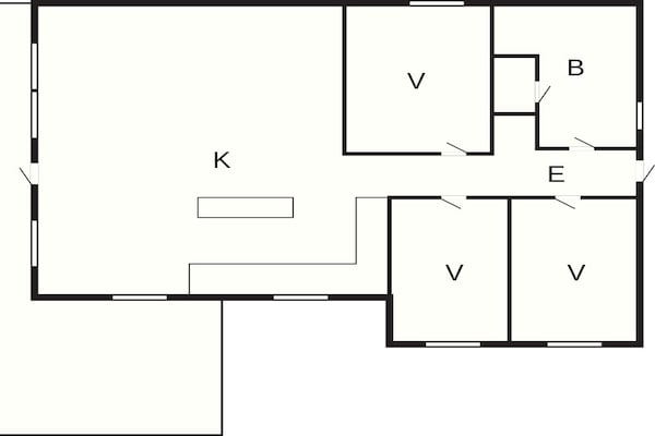 Foto van 4 sterren vakantie huis in Løkken - Vakantiehuis in Løkken - FloorPlan
