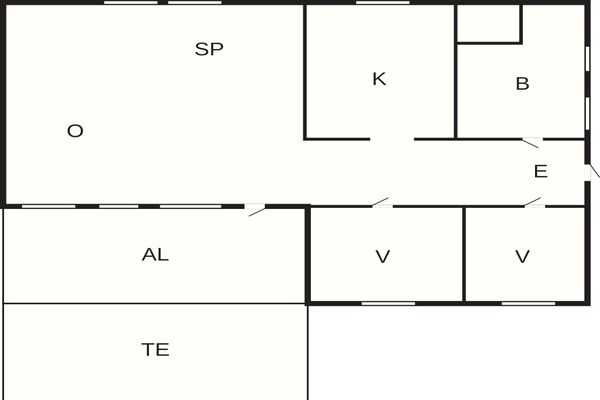 Foto van 4 Personen vakantie huis in HÖRBY - Vakantiehuis in HÖRBY - FloorPlan