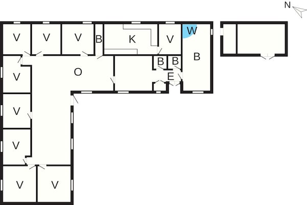 Foto van 20 Personen vakantie huis in Nørre Nebel - Vakantiehuis in Nørre Nebel - FloorPlan