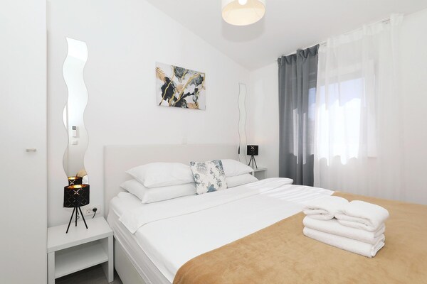 Foto van Appartement op Ugljan bij zandstrand - Vakantiehuis in Preko - BedRoom