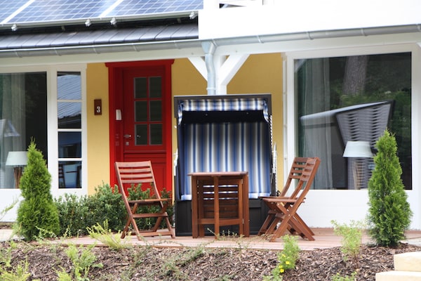 Foto van Appartement met strandstoel in Ückeritz - Vakantiehuis in Seebad Ueckeritz - TerraceBalcony