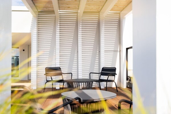 Foto van Appartement vlakbij strand en park - Vakantiehuis in Travemünde - TerraceBalcony