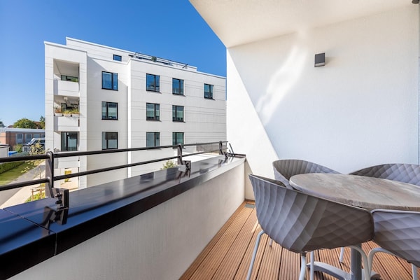 Foto van Appartement vlakbij strand en park - Vakantiehuis in Travemünde - TerraceBalcony