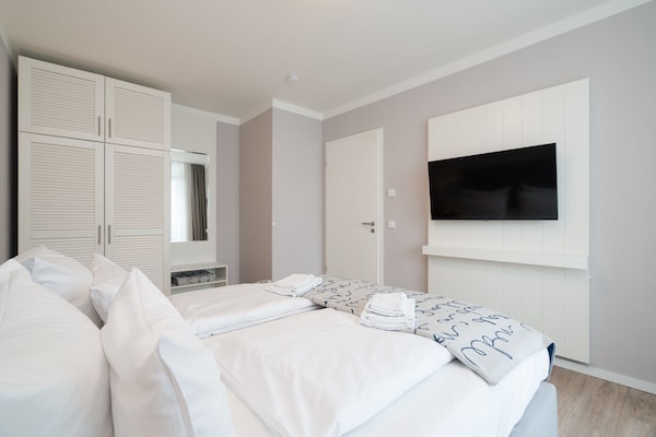 Foto van Bright Beach-Chair Baltic Suite - Vakantiehuis in Travemünde - BedRoom
