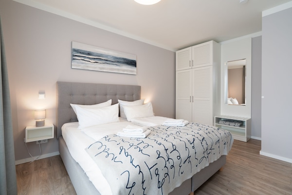 Foto van Bright Beach-Chair Baltic Suite - Vakantiehuis in Travemünde - BedRoom