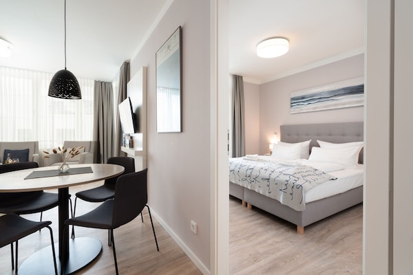 Foto van Bright Beach-Chair Baltic Suite - Vakantiehuis in Travemünde - BedRoom