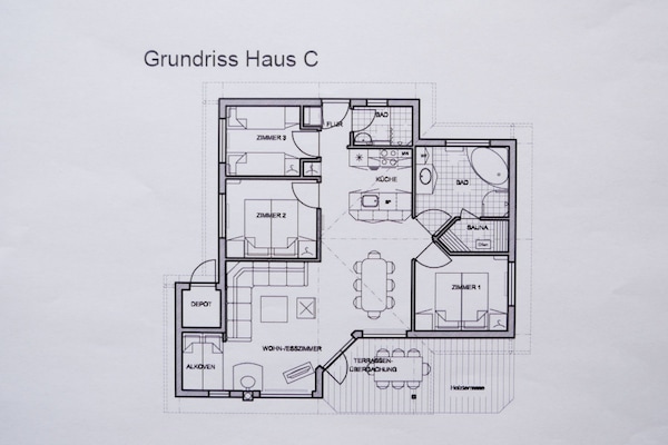 Foto van Art-Decor strandvilla - Vakantiehuis in Großenbrode - FloorPlan
