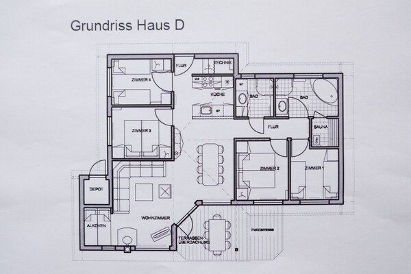 Foto van Beaside Wellness Chalet voor 10 personen - Vakantiehuis in Großenbrode - FloorPlan