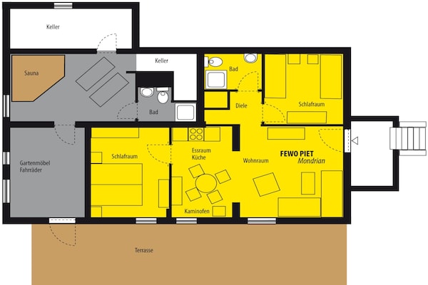 Foto van Comfort aan zee in Poel - Vakantiehuis in Poel - FloorPlan
