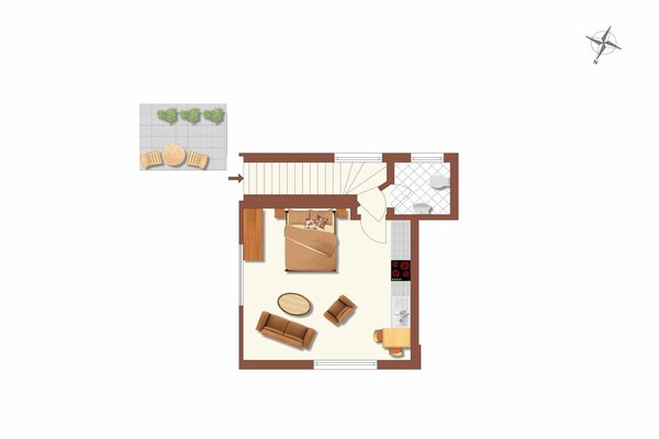 Foto van Appartement in St. Peter-Ording - Vakantiehuis in St. Peter-Ording - FloorPlan