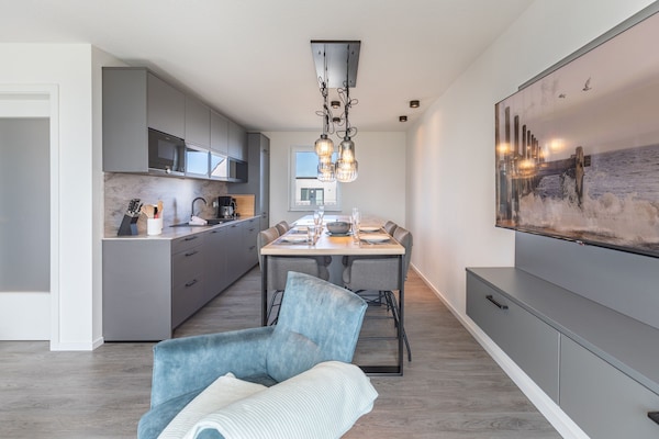 Foto van Luxe appartement met zeezicht - Vakantiehuis in Nordstrand - Kitchen
