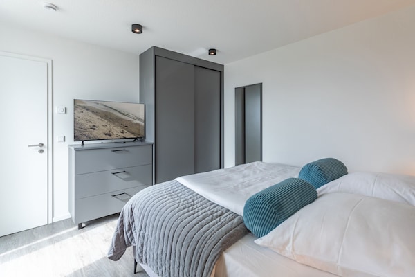 Foto van Luxe appartement met zeezicht - Vakantiehuis in Nordstrand - BedRoom