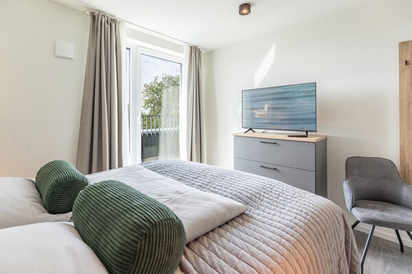 Foto van Luxe appartement met zeezicht - Vakantiehuis in Nordstrand - BedRoom