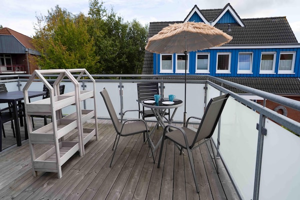 Foto van Licht vakantieapt voor twee personen in Bensersiel - TerraceBalcony