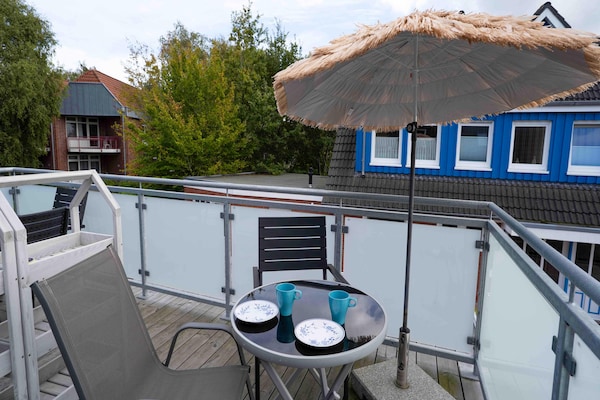 Foto van Licht vakantieapt voor twee personen in Bensersiel - TerraceBalcony