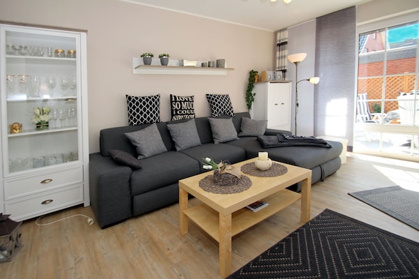Foto van Vakantieappartement met zonneterras in Dornumersiel - LivingRoom
