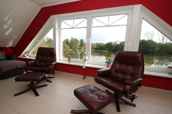Foto van Appartementenhuis aan de Kiessee, Westerholt - Vakantiehuis in Westerholt - LivingRoom