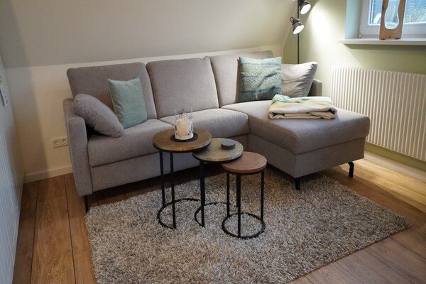 Foto van Vakantieappartement in Wyk-Boldixum op Föhr - Vakantiehuis in Wyk-Boldixum - LivingRoom