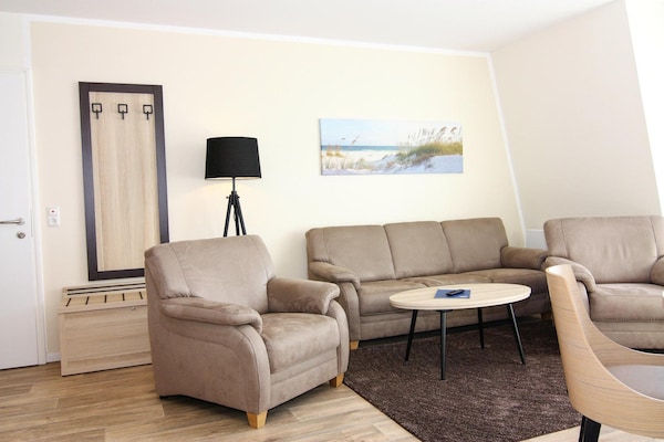 Foto van Appartementen in het Avalon Hotel Bellevue, Fehmarn - LivingRoom