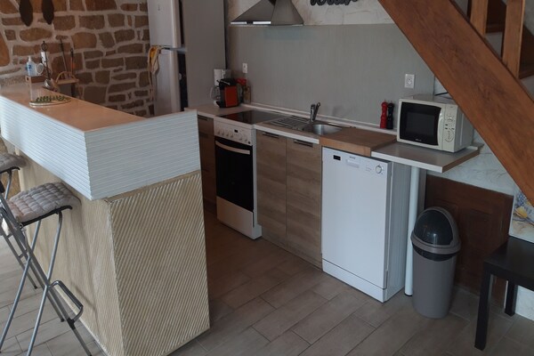 Foto van Familie-uitje aan de kust - Vakantiehuis in Plouhinec - Kitchen