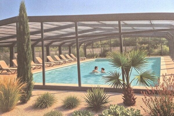 Foto van Chalet met zwembad op 500 meter van het strand. - Vakantiehuis in Saint-Pair-sur-Mer - ParkFacilities