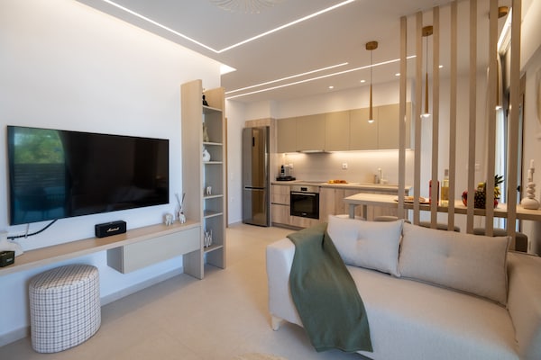 Foto van Chique oase aan de kust van Rethymno - Vakantiehuis in Rethymno Town - LivingRoom