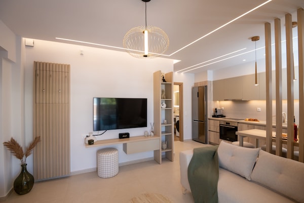 Foto van Chique oase aan de kust van Rethymno - Vakantiehuis in Rethymno Town - LivingRoom