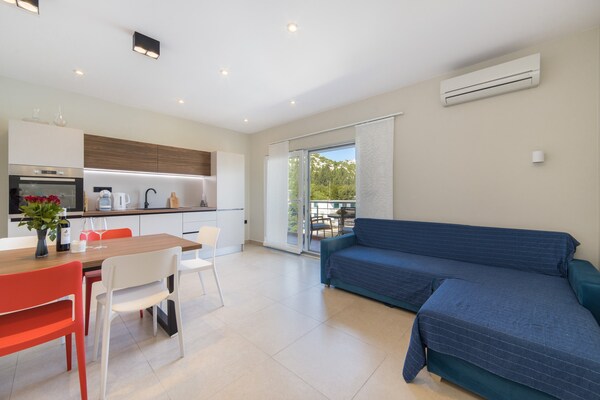 Foto van Apartments Ema-Comfort Two Bedroom Apartment with Sea View ( Fancy ) - LivingRoom