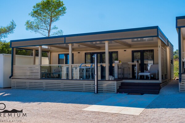 Foto van Charming Two-bedroom Mobile Homes Drage - Mobile Home with Sea View and Terrace - Outdoor