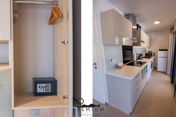 Foto van Charming Two-bedroom Mobile Homes Drage - Mobile Home with Sea View and Terrace - Kitchen