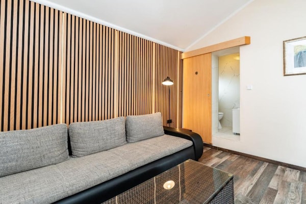 Foto van Bračić Premium Apartments with Outdoor Pool and Sauna - One Bedroom Apartment with Balcony - LivingRoom