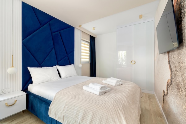 Foto van Comfortabel 2-kamerappartement, binnenzwembad - Vakantiehuis in Pobierowo - BedRoom