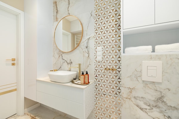 Foto van Comfortabel 2-kamerappartement, binnenzwembad - Vakantiehuis in Pobierowo - BathRoom