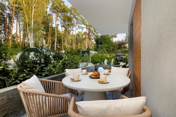 Foto van Comfortabel 2-kamerappartement, binnenzwembad - Vakantiehuis in Pobierowo - TerraceBalcony