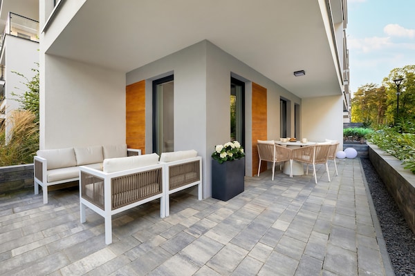 Foto van Comfortabel 2-kamerappartement, binnenzwembad - Vakantiehuis in Pobierowo - TerraceBalcony